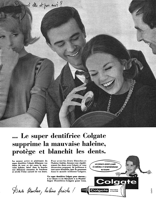 Publicité Colgate 1962