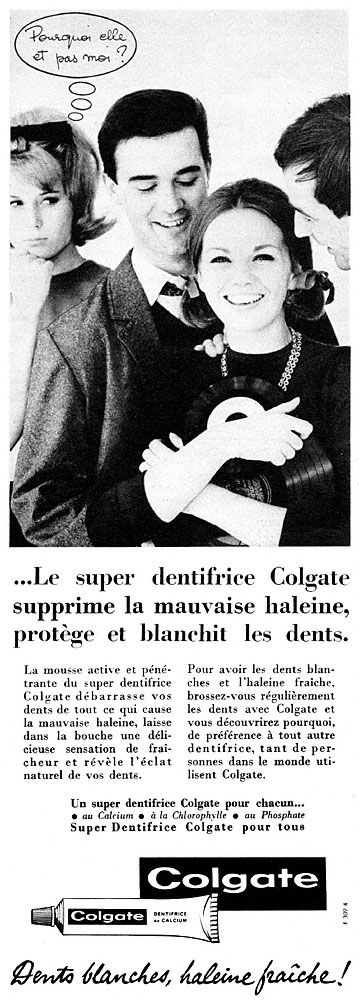 Publicité Colgate 1962