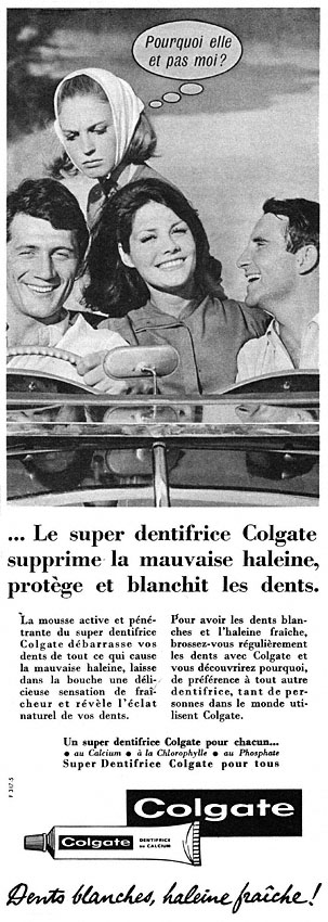 Publicité Colgate 1963