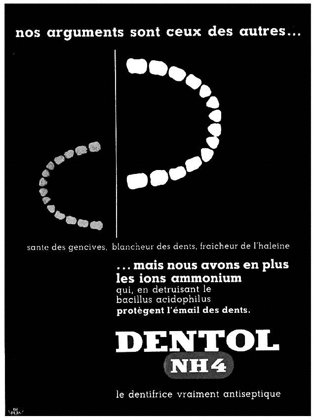 Publicité Dentol 1952