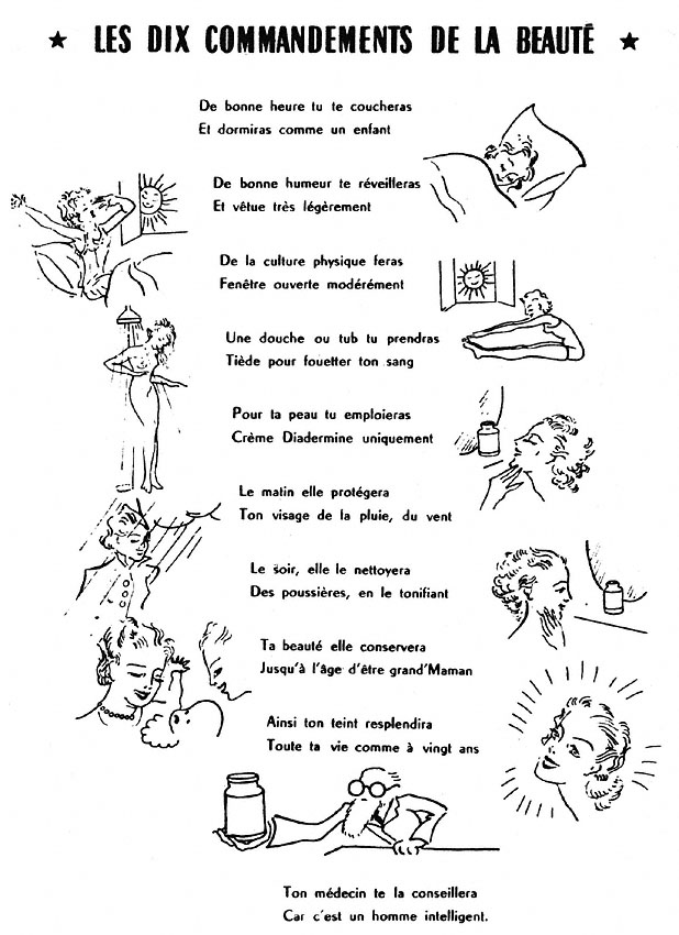 Publicité Diadermine 1951