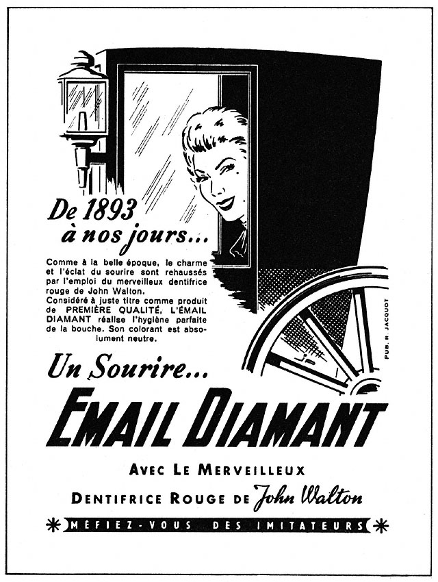 Publicité Email Diamant 1951