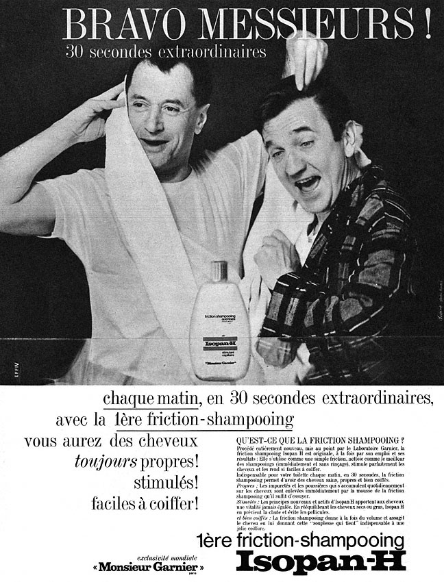 Publicité Garnier 1964