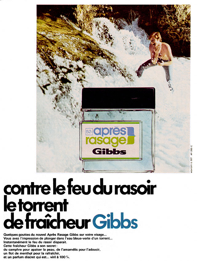 Publicité Gibbs 1969