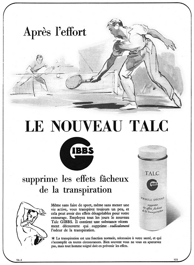 Publicité Gibbs 1952