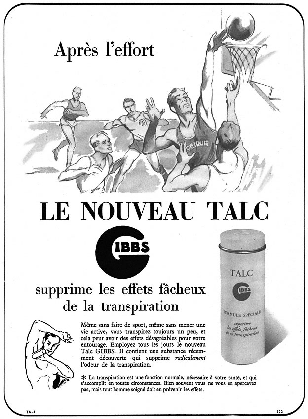 Publicité Gibbs 1952