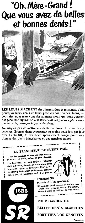 Publicité Gibbs 1953