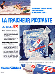 Publicit Gibbs 1960