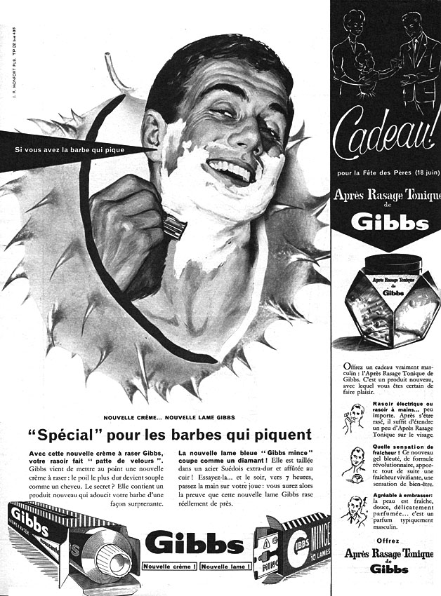 Publicité Gibbs 1961