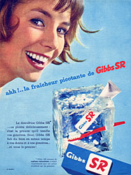 Publicit Gibbs 1961