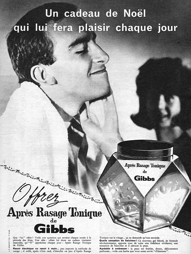 Publicité Gibbs 1961