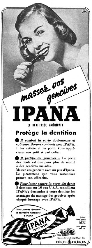 Publicité Ipana 1951