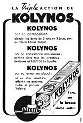 Publicit Kolynos 1950