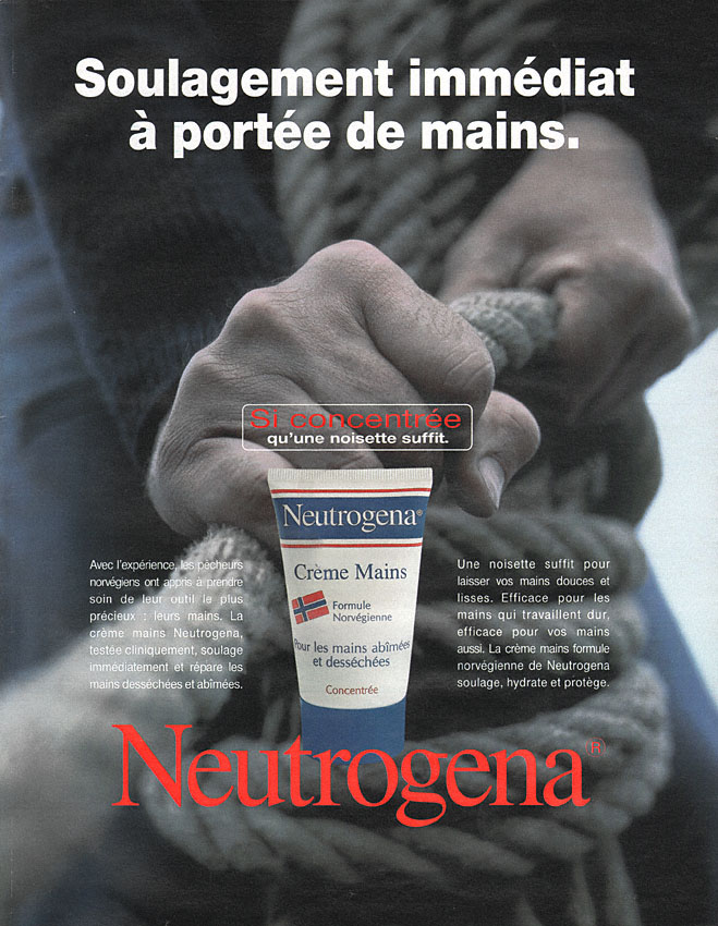 Publicité Neutrogena 2000