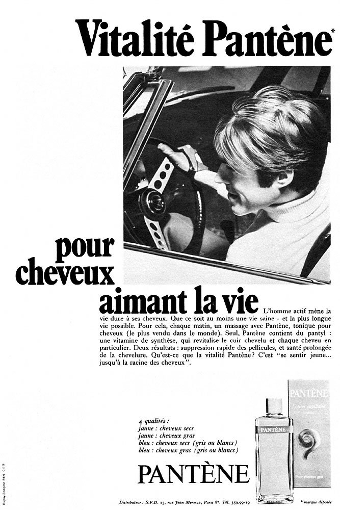 Publicit� Pant�ne 1969