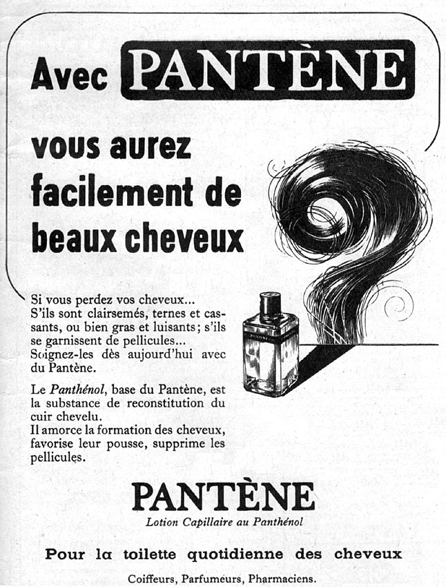 Publicité Pantne 1951