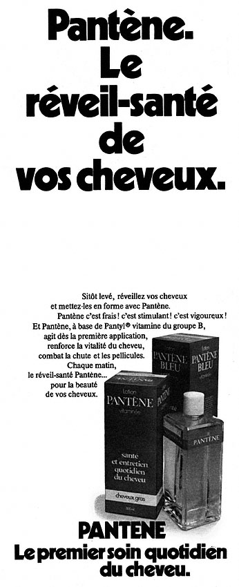 Publicité Pantne 1974