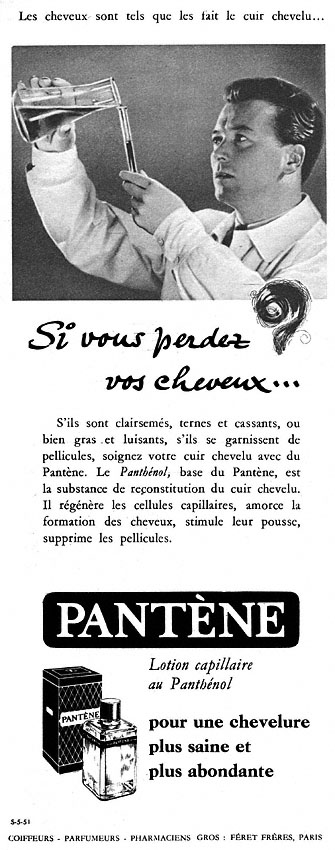 Publicité Pantne 1951