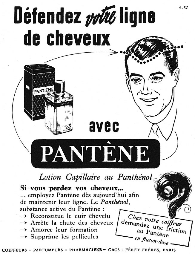 Publicité Pantne 1952