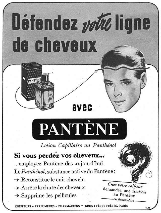 Publicité Pantne 1952