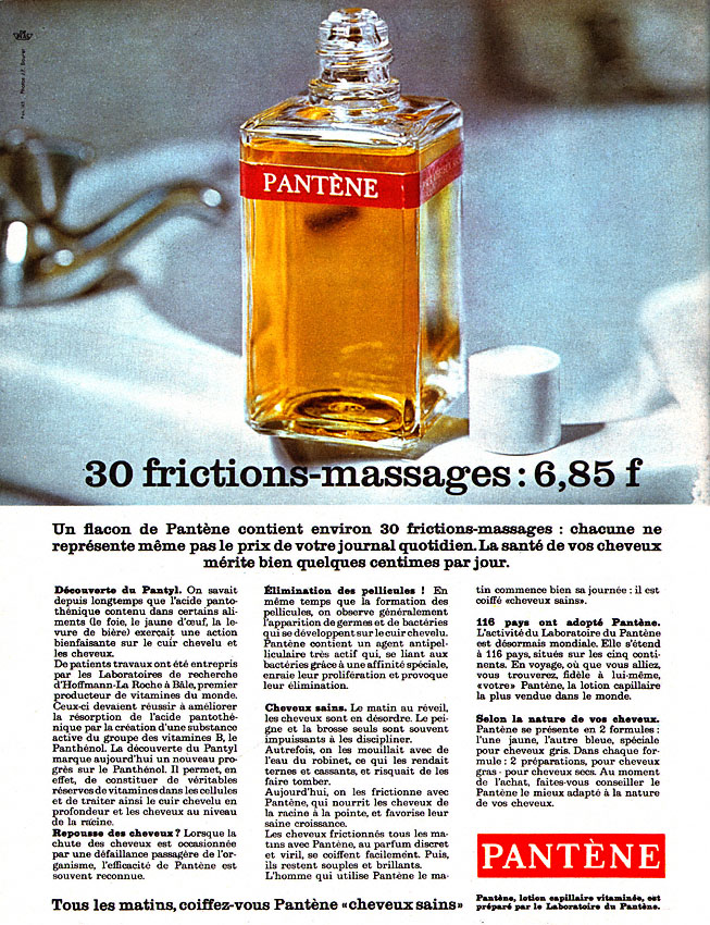 Publicité Pantne 1964