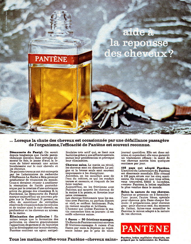 Publicité Pantne 1965