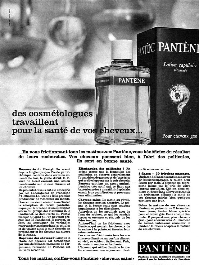 Publicité Pantne 1967