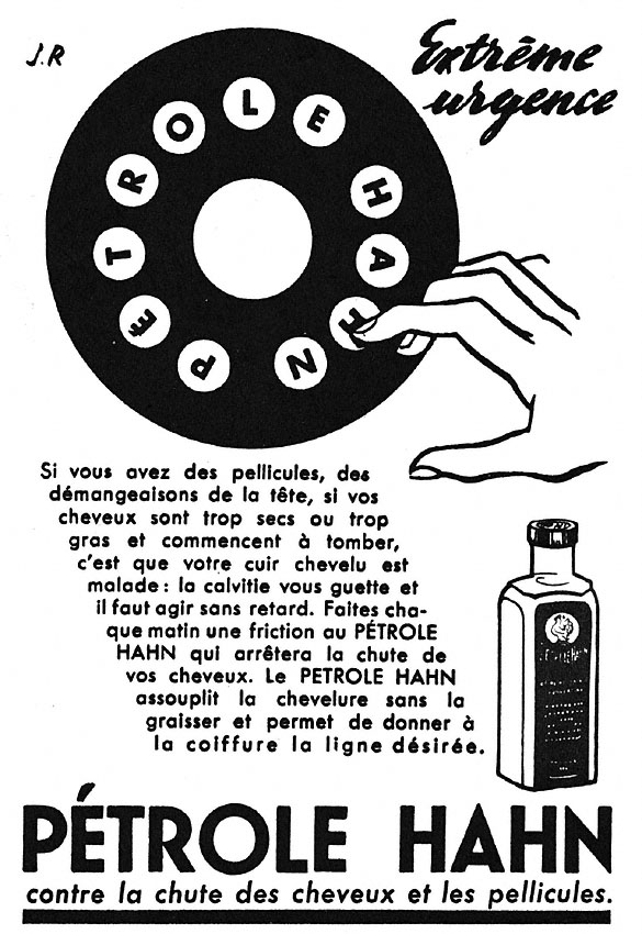 Publicité Petrole Hahn 1952