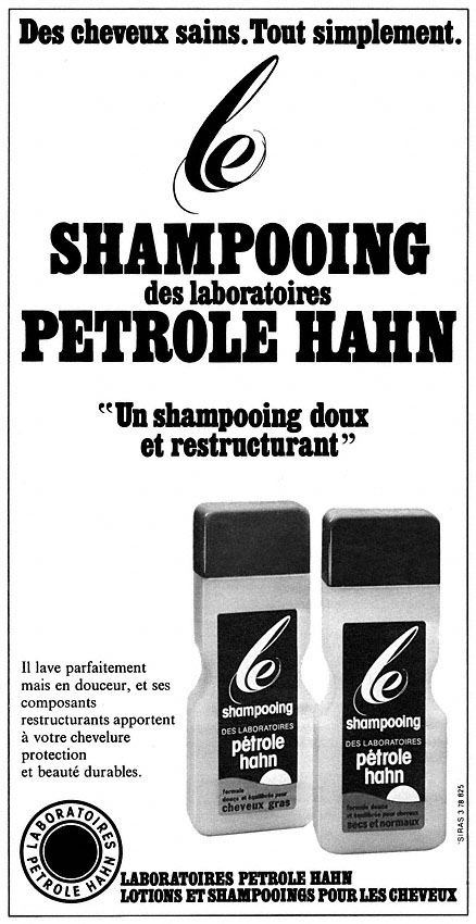 Publicité Petrole Hahn 1978