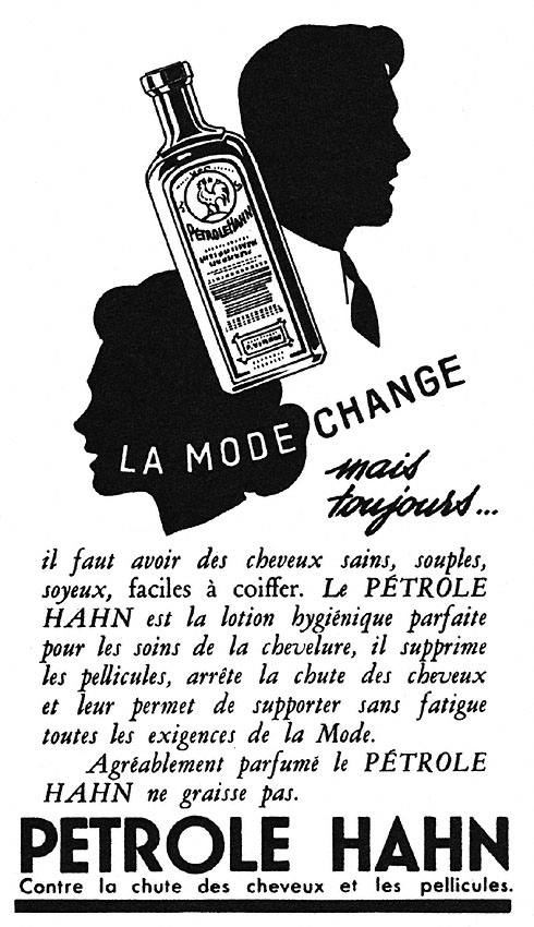 Publicité Petrole Hahn 1952