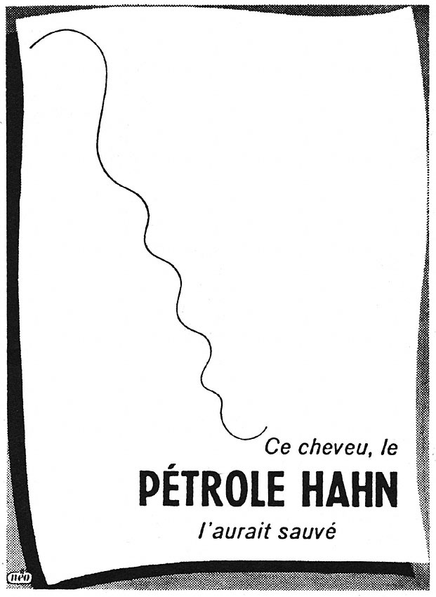 Publicité Petrole Hahn 1952