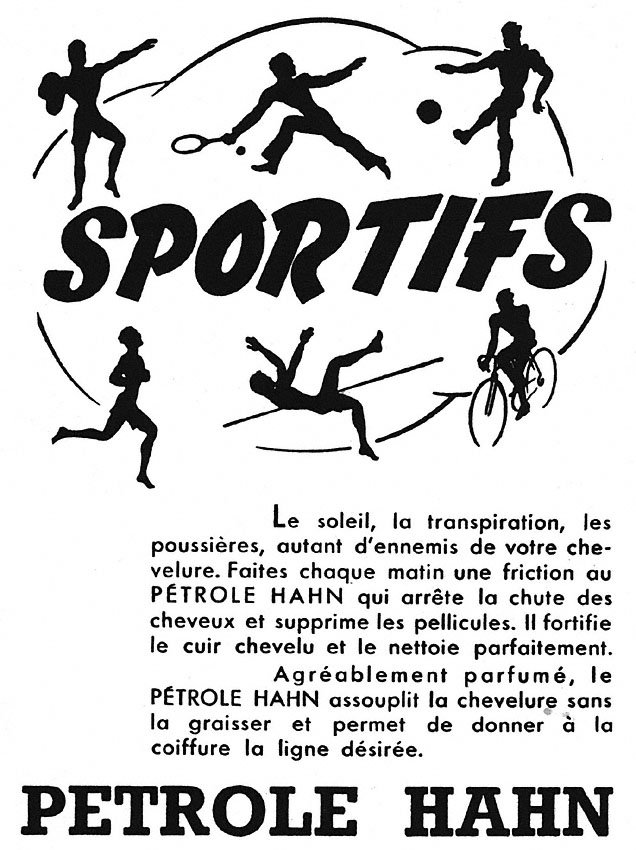 Publicité Petrole Hahn 1952