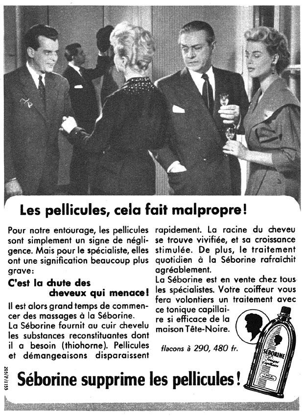 Publicité Seborine 1956