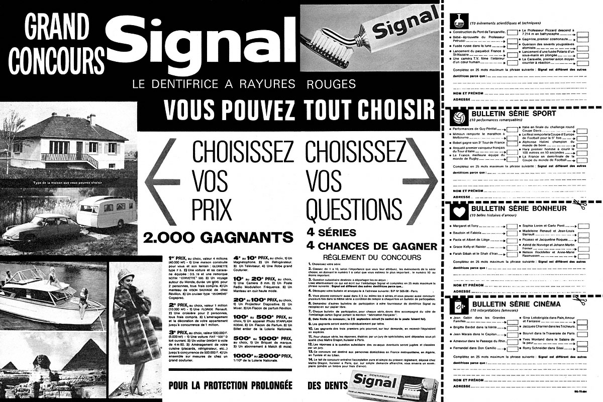 Publicité Signal 1961