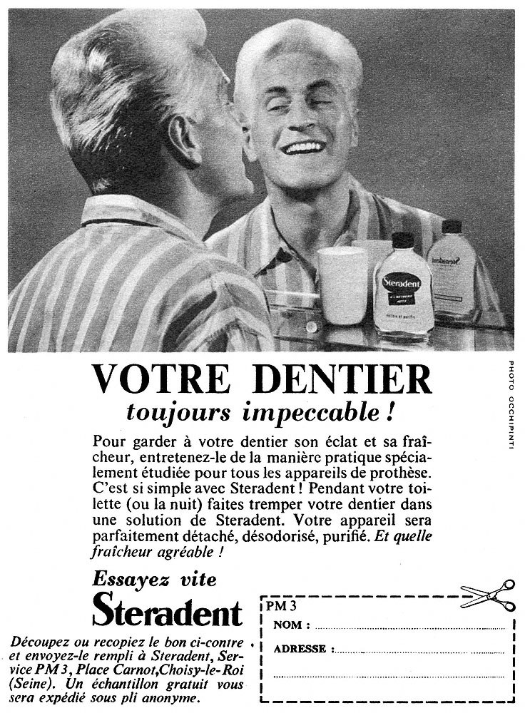 Publicité Stradent 1961