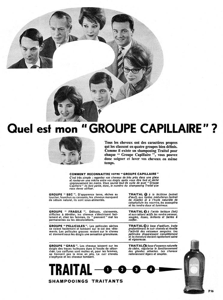 Publicité Traital 1960