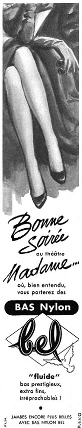 Publicité Bel 1954