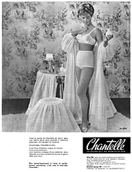 Publicit Chantelle 1960