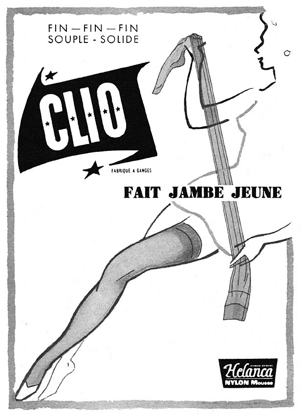 Publicité Clio 1957