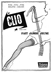 Publicit Clio 1957