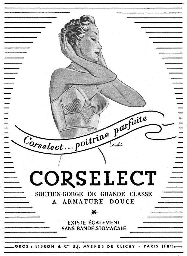 Publicité Corselect 1951