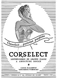 Publicit Corselect 1951