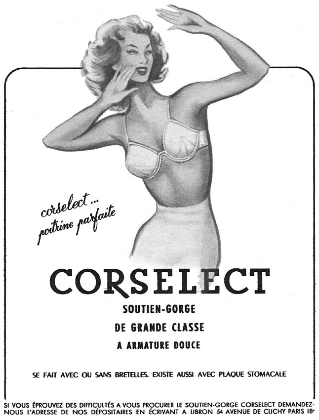 Publicité Corselect 1952