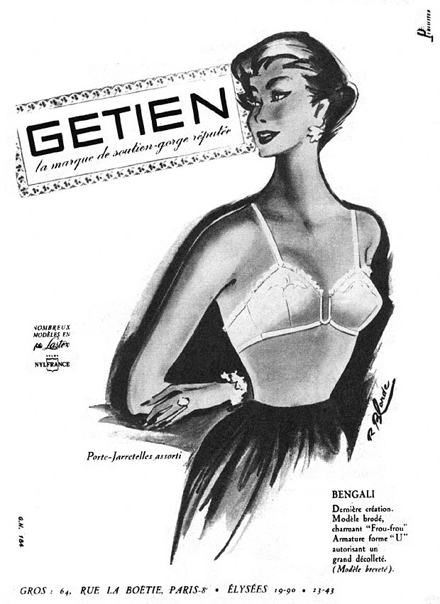 Publicité Getien 1955