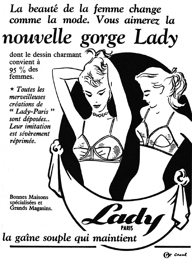 Publicité Lady 1952