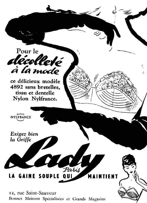 Publicité Lady 1954