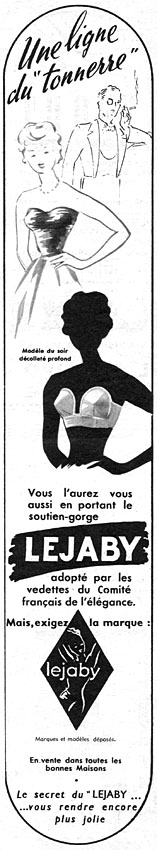 Publicité Lejaby 1952