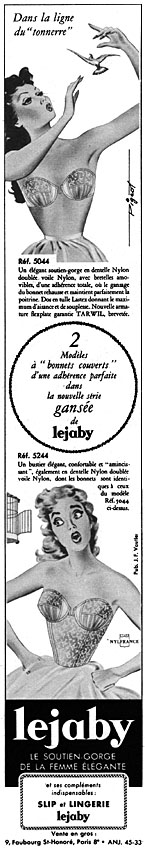 Publicité Lejaby 1957