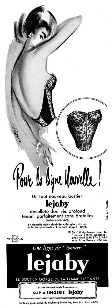 Publicité Lejaby 1958