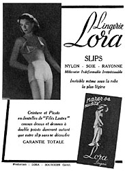 Publicit Lora 1953